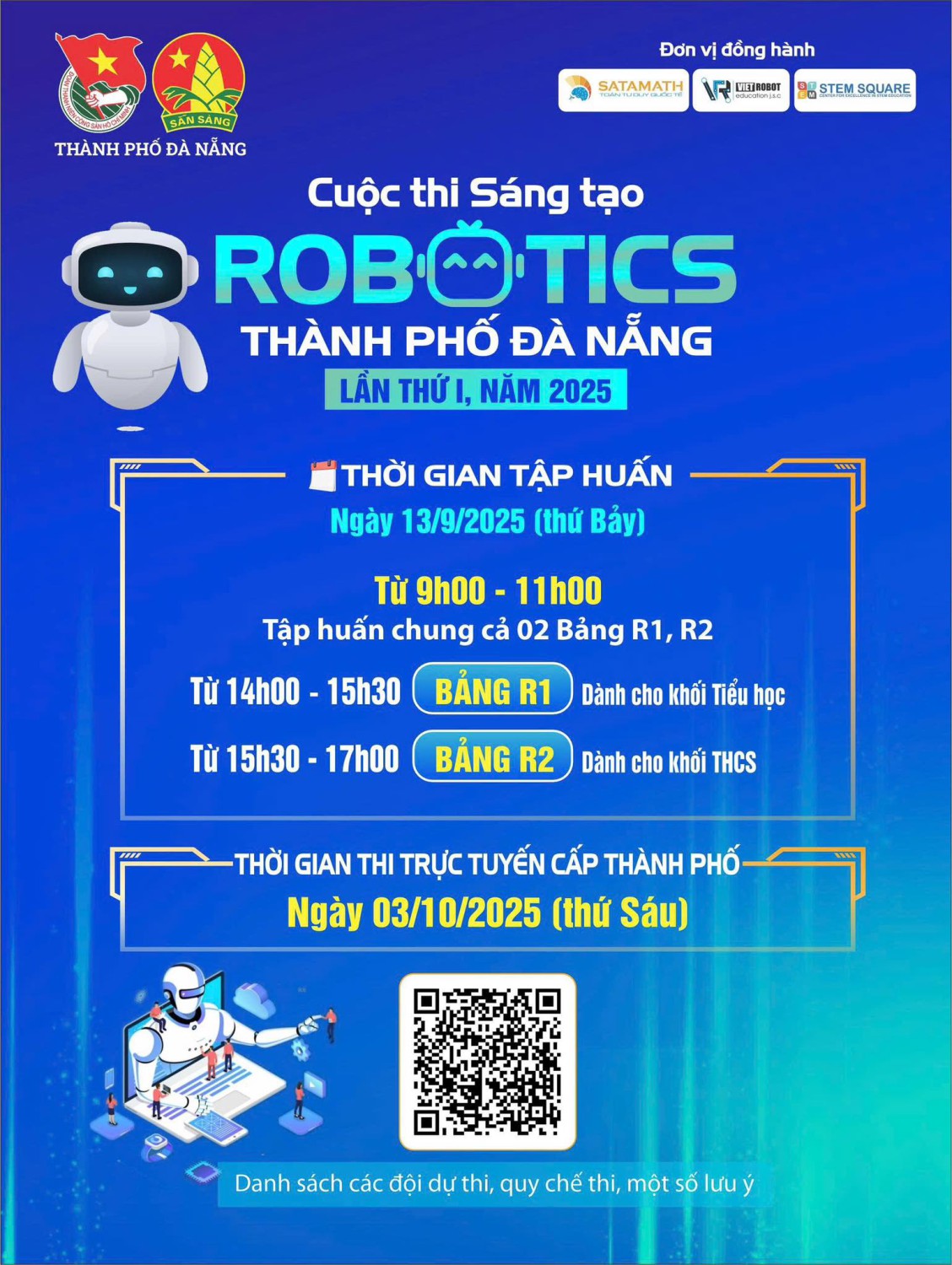 💥🔅THÔNG BÁO CUỘC THI SÁNG TẠO ROBOTICS THÀNH PHỐ ĐÀ NẴNG LẦN THỨ I NĂM 2025🔅💥