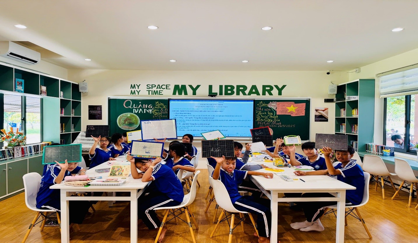 TỔ CHỨC TIẾT ĐỌC SÁCH TẠI THƯ VIỆN SỐ – GIEO MẦM VĂN HÓA ĐỌC TRONG KỶ NGUYÊN SỐ