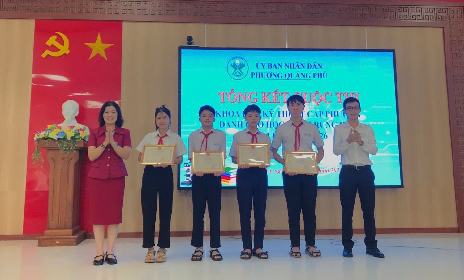 THAM GIA CUỘC THI KHOA HỌC KỸ THUẬT - CẤP PHƯỜNG - NĂM HỌC 2025-2026